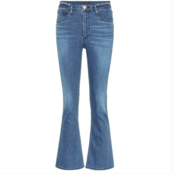 3X1 Jeans NYC Gallia Denim Flare Jeans Cropped Size 29 - Picture 2 of 16